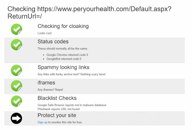 per your health account number